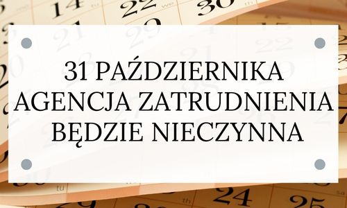 31 października 2022 r. będzie nieczynne!